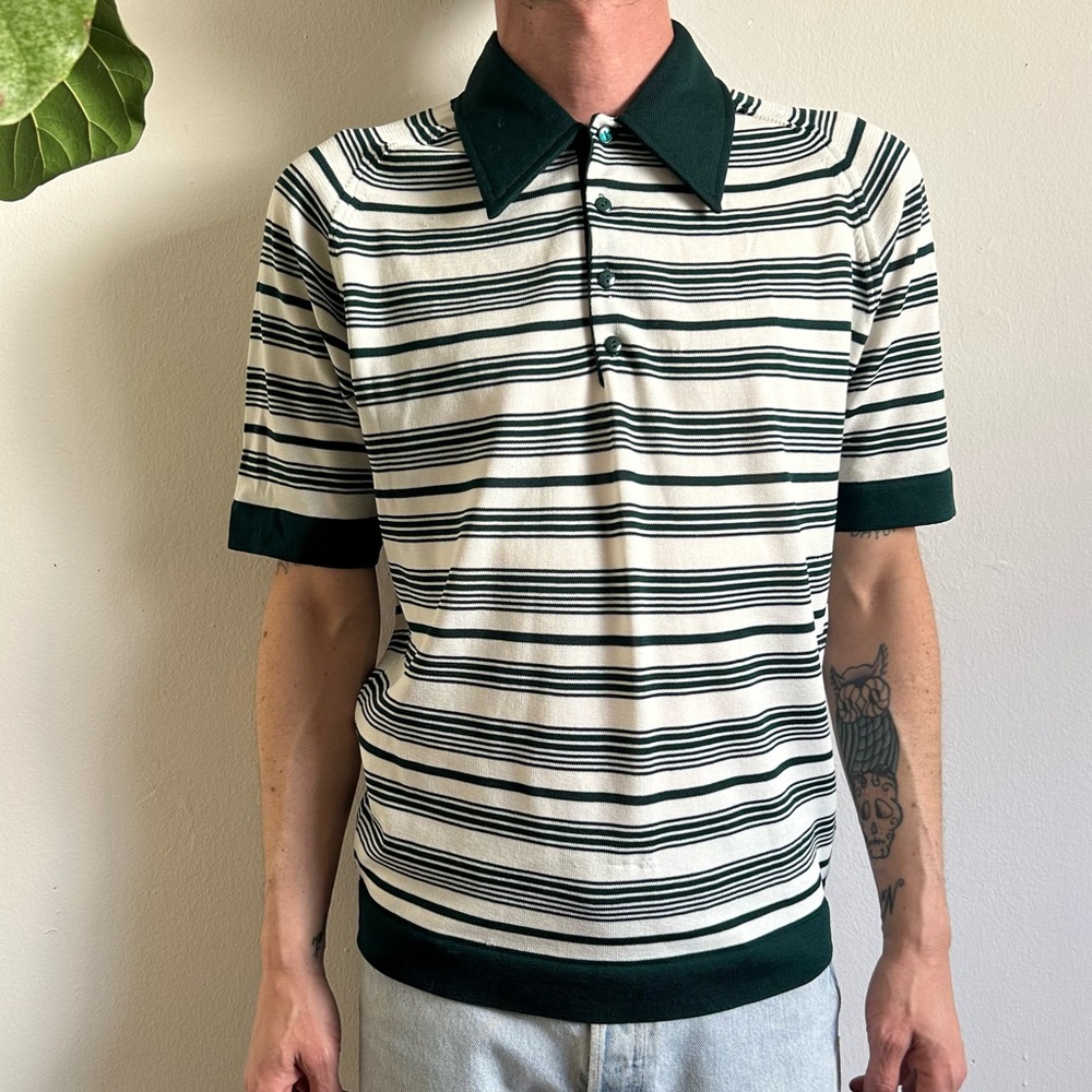 Vintage Striped Polo Shirt